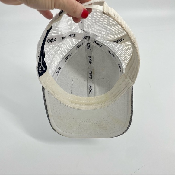 Yee Yee Buck Grey and White Neutral Trucker Hat Preppy Hunter One Size - Picture 6 of 8